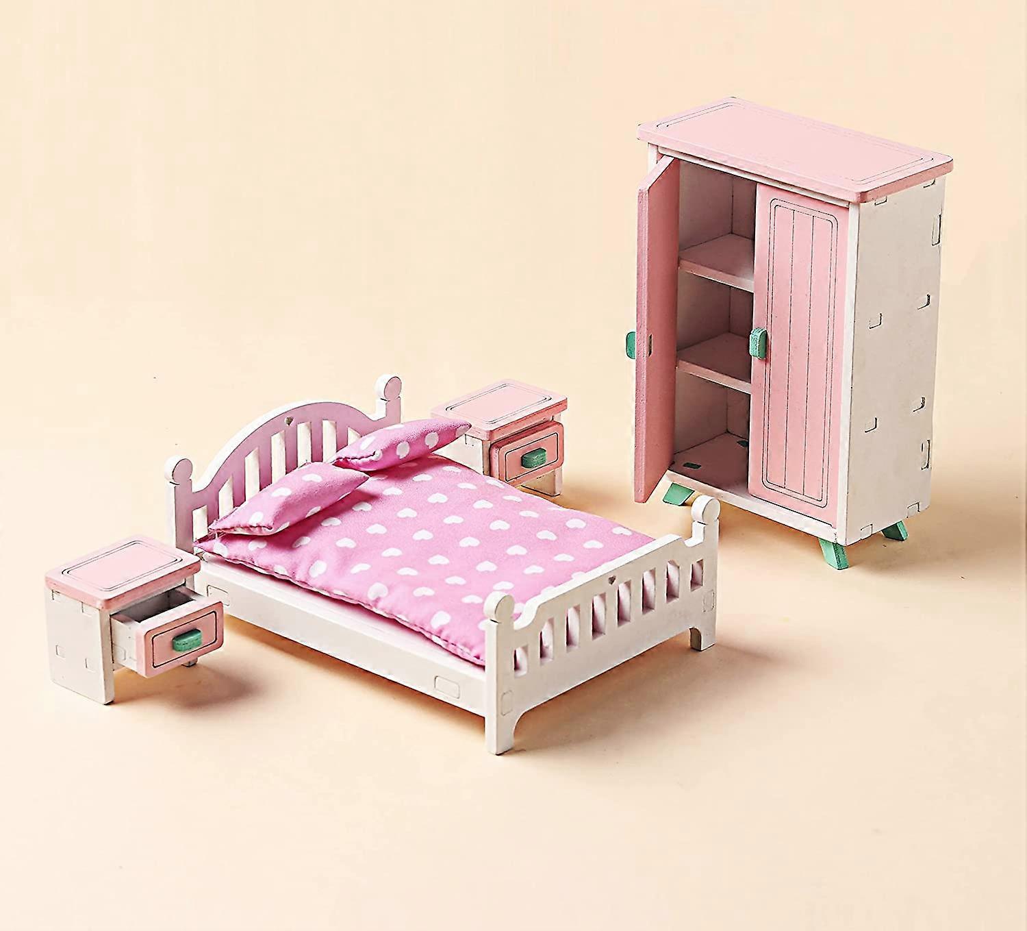Lori – Set Nahla’s Sweet Dreams – Poupée 15 Cm + Mobilier Lit, Dressing – Pyjama, Pantoufles – Dès 3 Ans