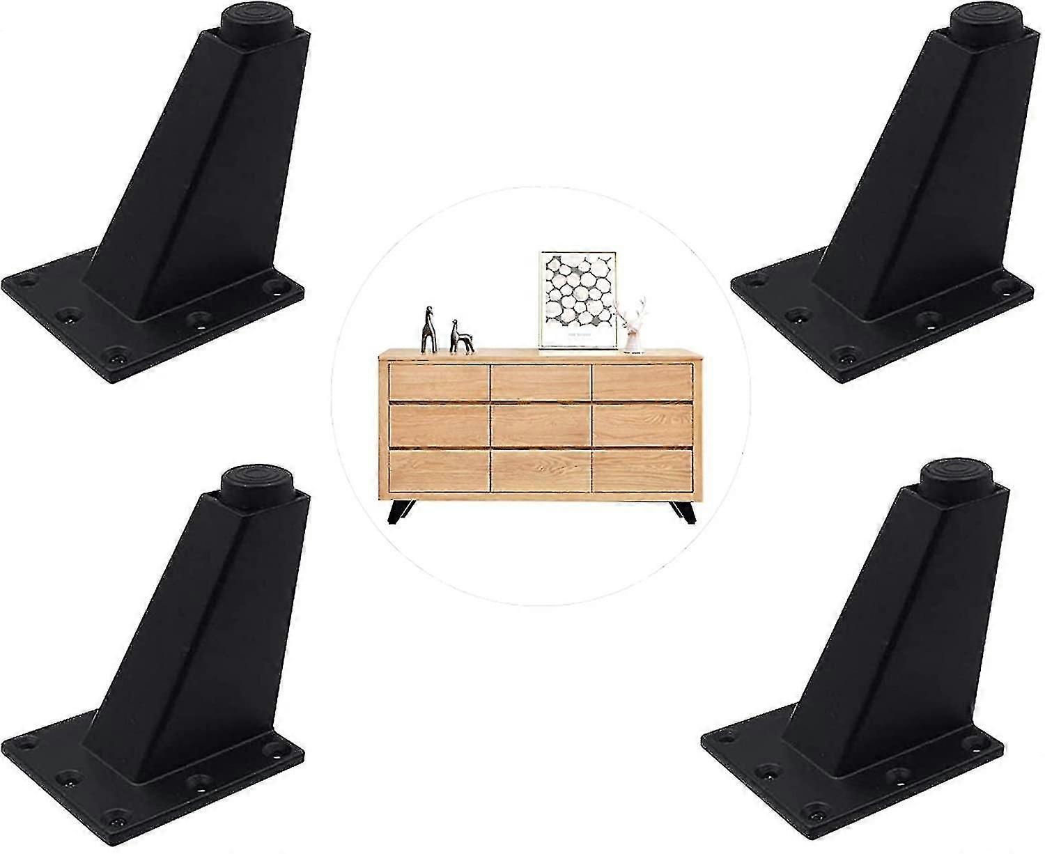 4 قطعة أثاث الساق قابل للتعديل القدمين الساقين الساقين الساقين العمل بار التلفزيون