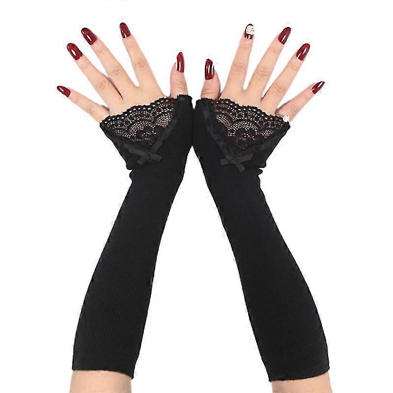 Damen Winter Rippstrick Armstulpen-MXBC