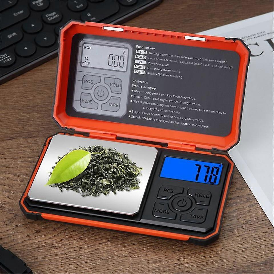 Digital Mini Pocket Scale with 10g Calibration Weight,Precision Gram Scale for Gold Sterling Silver Jewelry Professional Balance