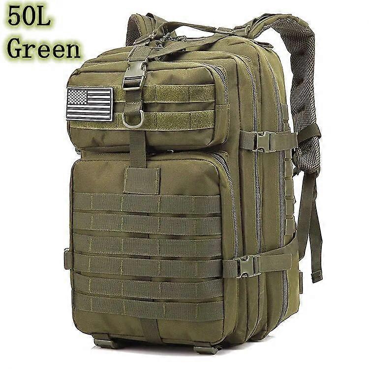 50L צבא צבא תרמיל טקטי צבאי נסיעות בגדי ריקוד גברים תרמילים קיבולת גדולה גברים עמיד למים ספורט חיצוני תיקים רב תכליתיים