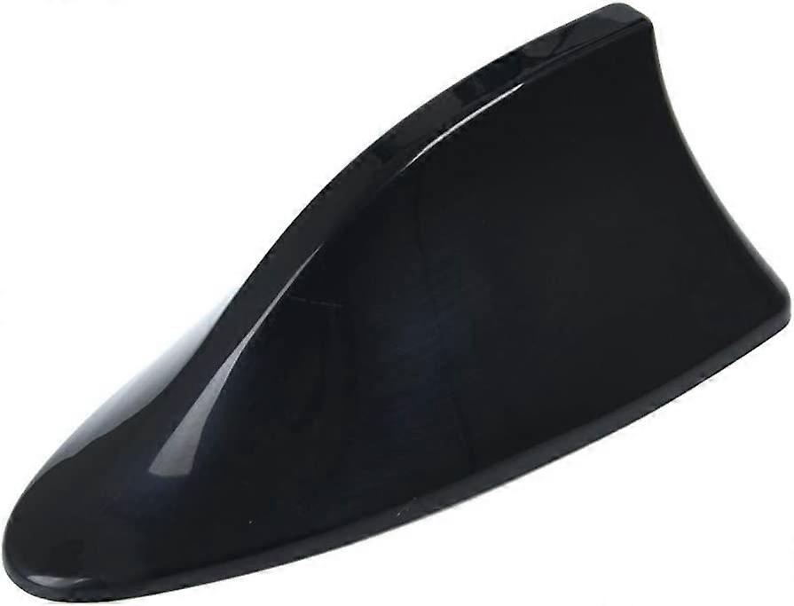 هوائي زعنفة القرش للسيارة ، هوائي راديو فارغ خال من اللكمات ABS طلاء هوائي إشارة محسنة لهوائي السيارة زعنفة القرش (أسود)