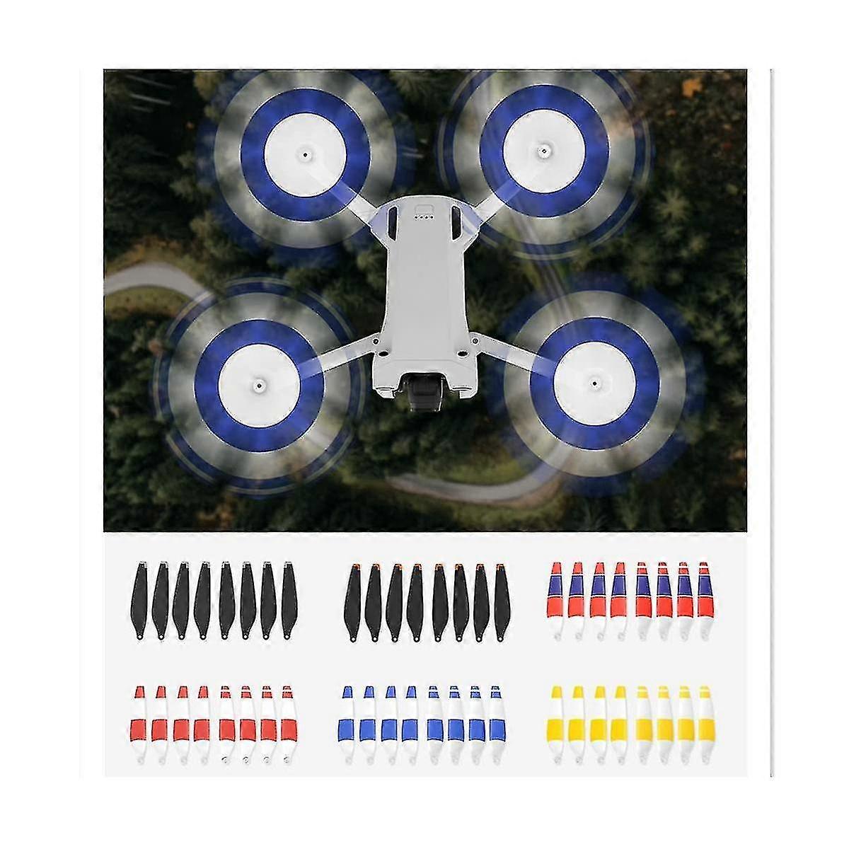 For Mini 3 Propellers Compatible With Mini 3 Pro Drone Replacement Low-noise Quick-release Blades A