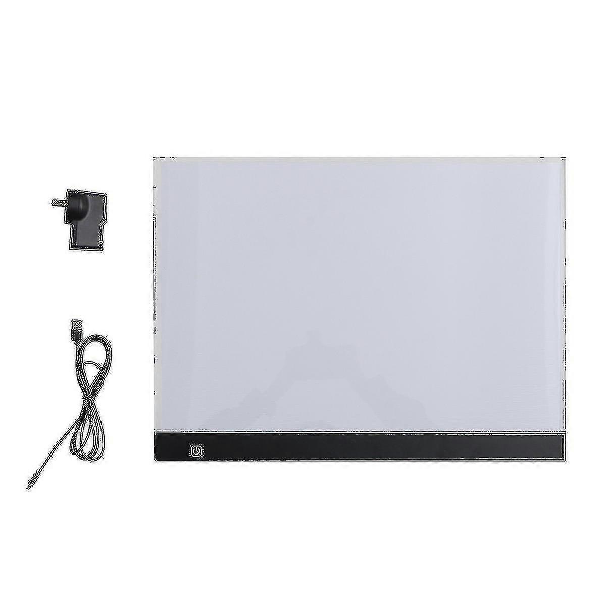 Portable A3 Led Light Box Stencil Board Drawing Board Tracing Animation Table With Au Plug (3 Settings Dimmable Brightness + Usb Cable + Power Adapter
