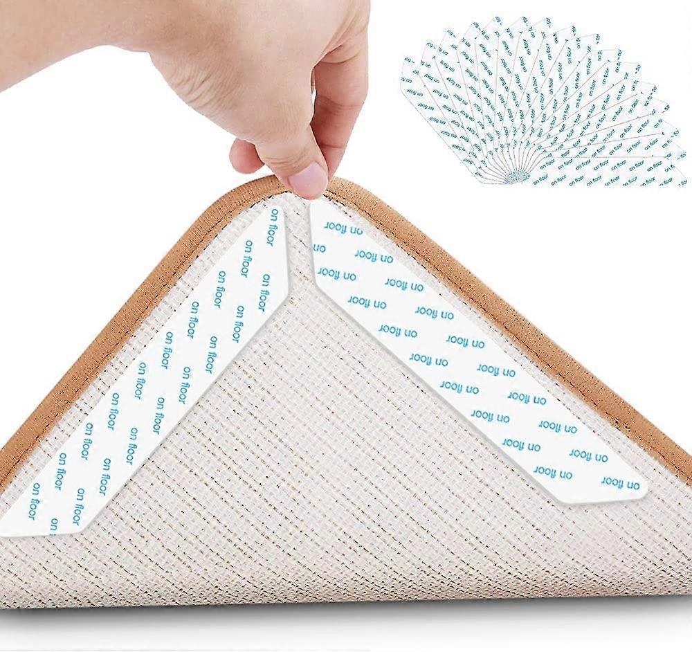 Non-Slip Mat, 16 Pcs Carpet Clips, Self-adhesive Carpet Clips, Reusable Non-Slip Carpet Stickers