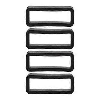 4pcs Replacement Silicone Watch Belt Safety Buckle Wristwatch Accessory for SWATCH (22mm)