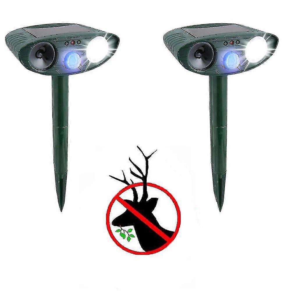 New product,Ultrasonic Deer Repeller - Pack Of 2 - Solar Powered - Get Rid Of Deer In 48 Hours