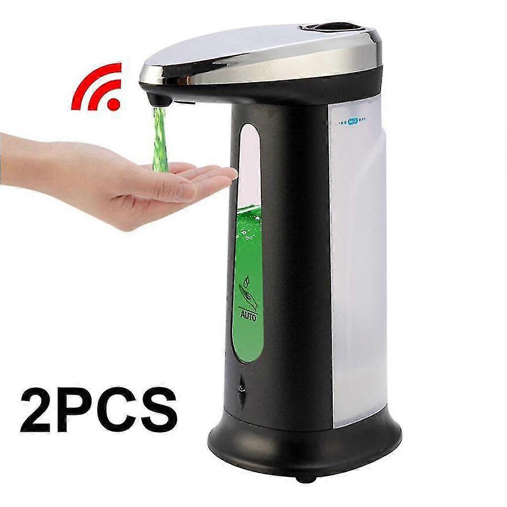 2x Automatic Soap Liquid Dispenser 400ml Large Capacity Ir Sensor Touchless