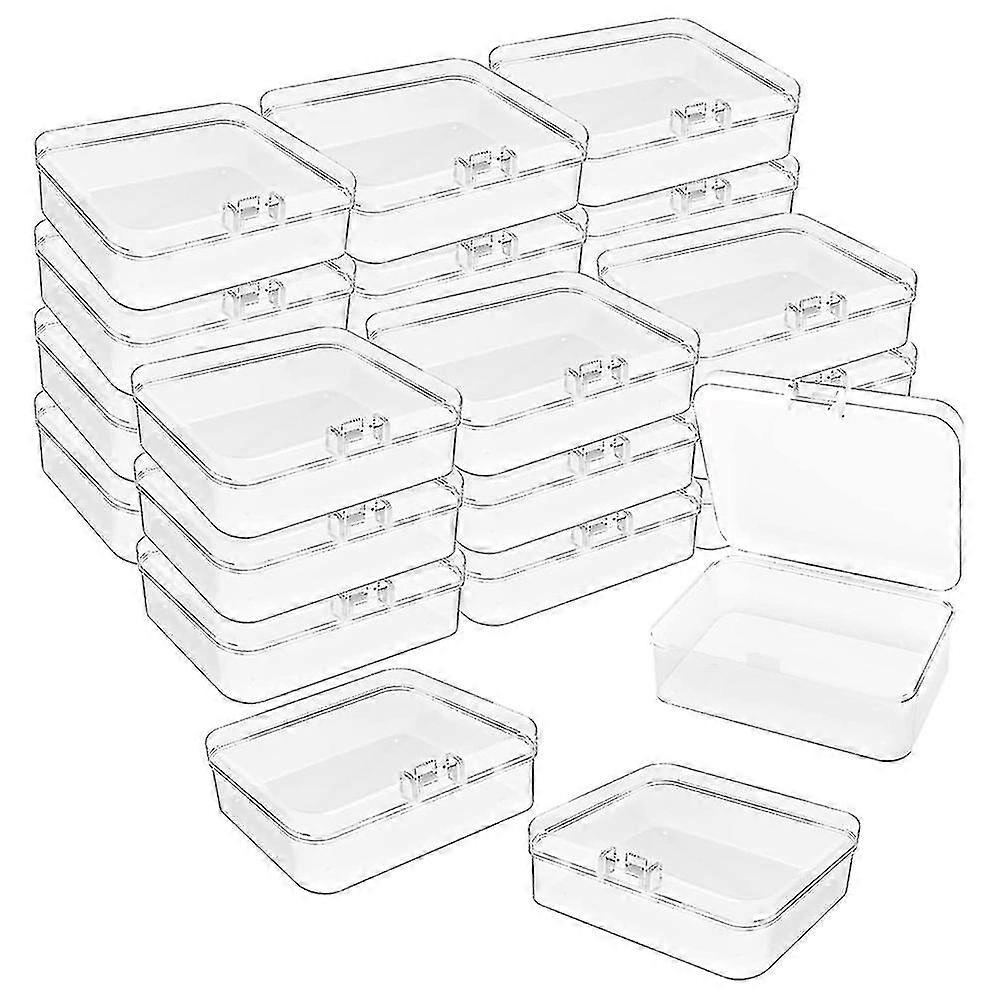 24pcs 3.3x3.3" Empty Hinged Box For Jewelry, Hardware, Crafts