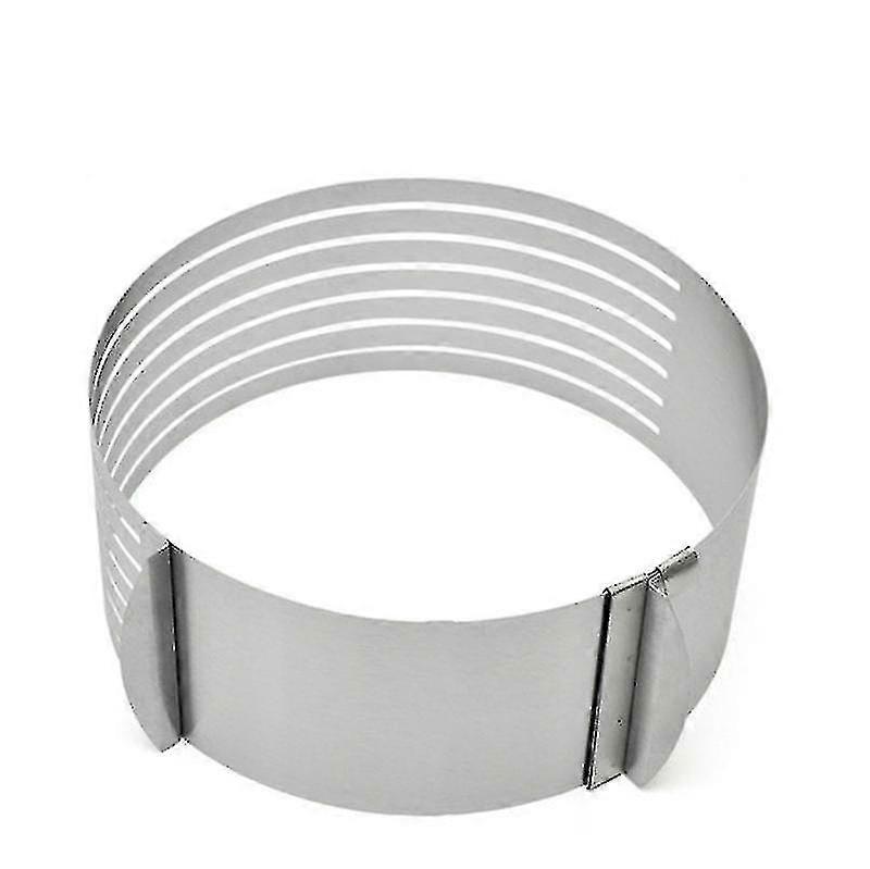 Adjable Round Cake Bread Slicer Ring Steel Ba Tool Easy Cake Cutting Tool