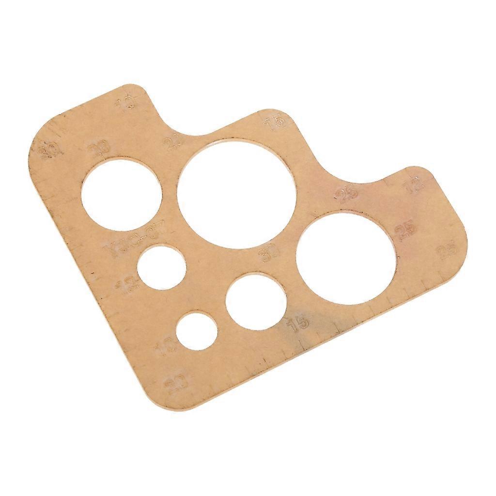 Clear Acrylic Circle Pattern Template for Leathercraft with Rounded Corners