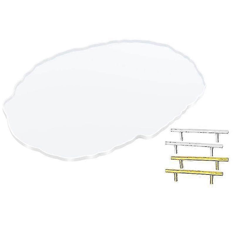 Silicone Oval Molds With 2 Pair Handles For Making Tray