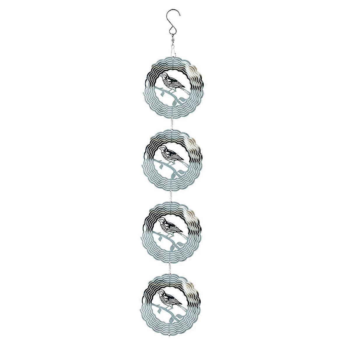 Wind Chimes for Outside Chimes with 3D Wind Spinner,Gifts for Women for Garden Backyard the Bird
