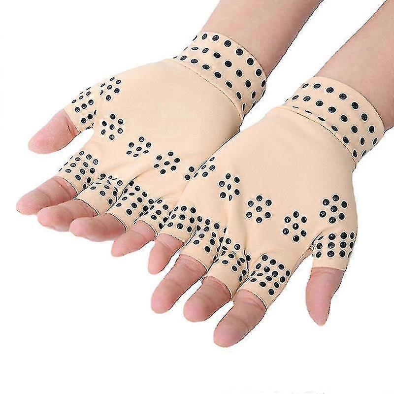 Magnetiske handsker Gigt Behandling Kompression Support Terapi Fælles tryk Skridsikker dm.15