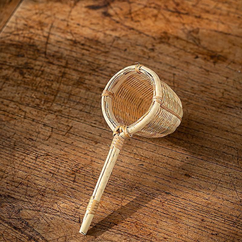 Bamboo Tea Strainer with Fine Mesh, Ideal for Brewing Loose Leaf Tea