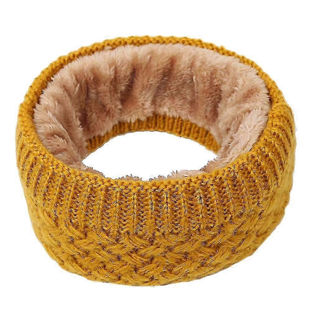 Winter Men Women Solid Color O Ring Collar Scarf