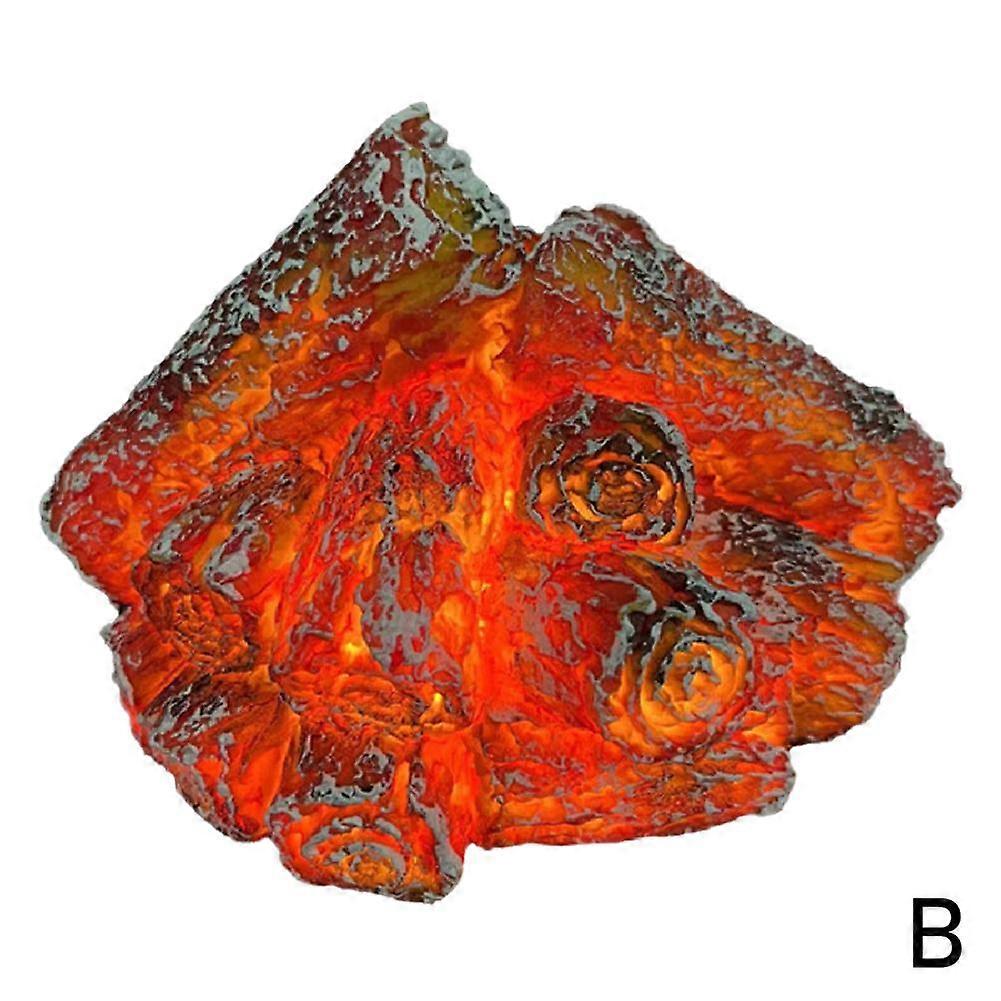 3D LED Fake Fire Campfire Night Light Decorative Fireplace Decor Night Light