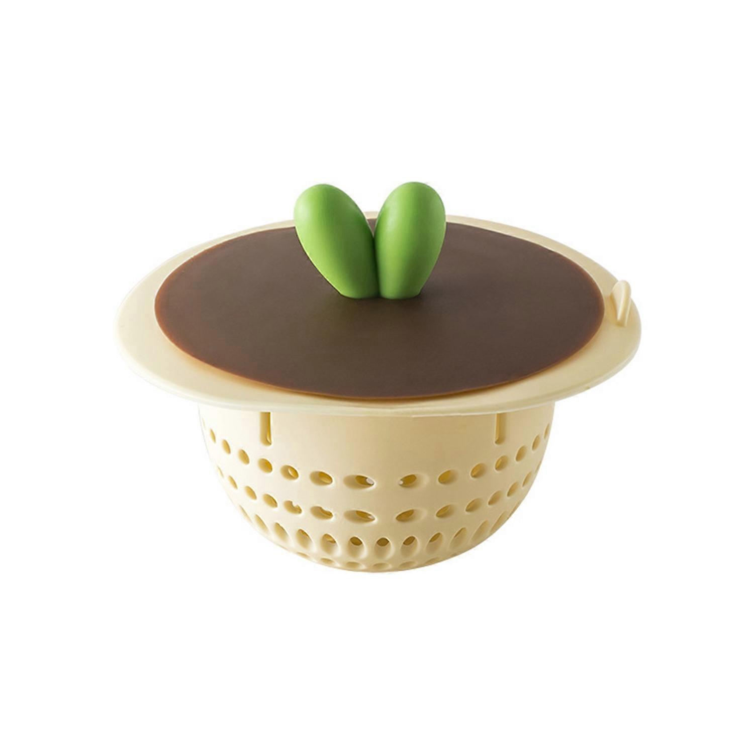 Sink Filter Cartoon Radish Shape Sink Strainer Anti-blocking Silicone Floor Drain Cover for Home