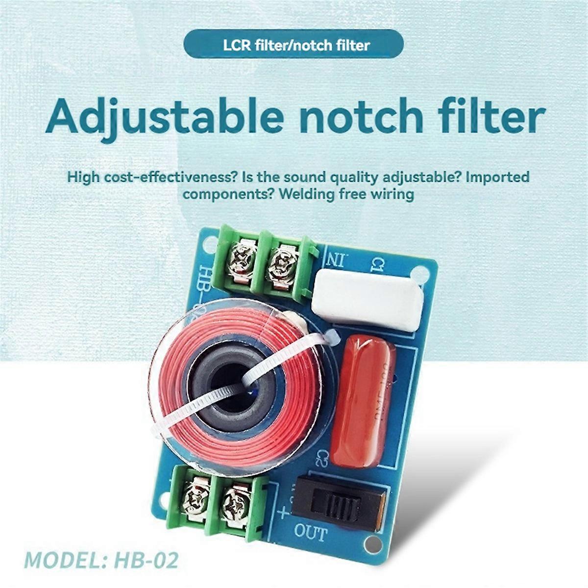 LCR Filter Adjustable HiFi Audio Trapper Filter for 4-8 6.5-Inch Full-Range Speaker LCR Filter