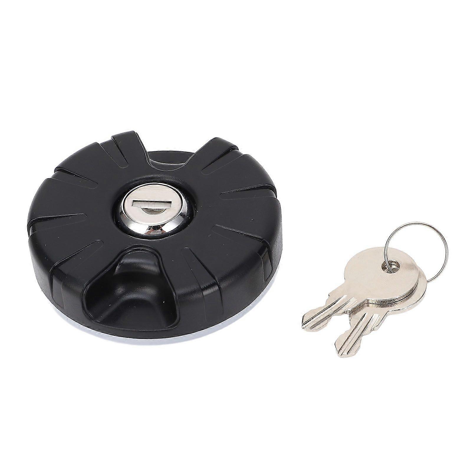 Round RV Water Inlet Cap UV Resistant Lockable RV Water Filler Cap with Seal Ring and Keys for RV Motorhome MK5126