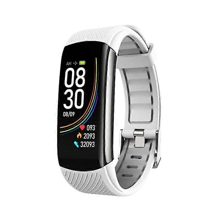 C6T 0.96inch Color Screen Smart Watch IP67 Waterproof,Support Temperature Monitoring/Heart Rate Monitoring/Blood Pressure Monitoring/Sleep Monitoring