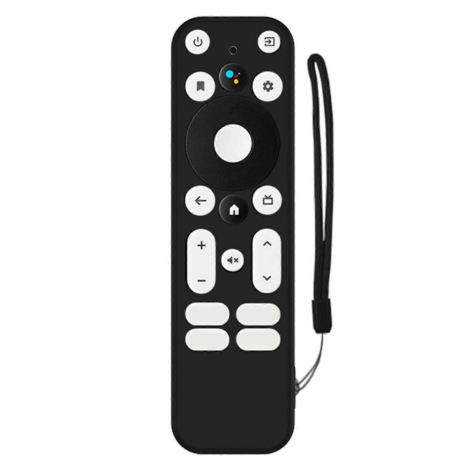 Protective Cover Waterproof Shock-proof Top Opening Remote Control Solid Color Silicone Case for Walmart Onn. for Android TV 4K UHD