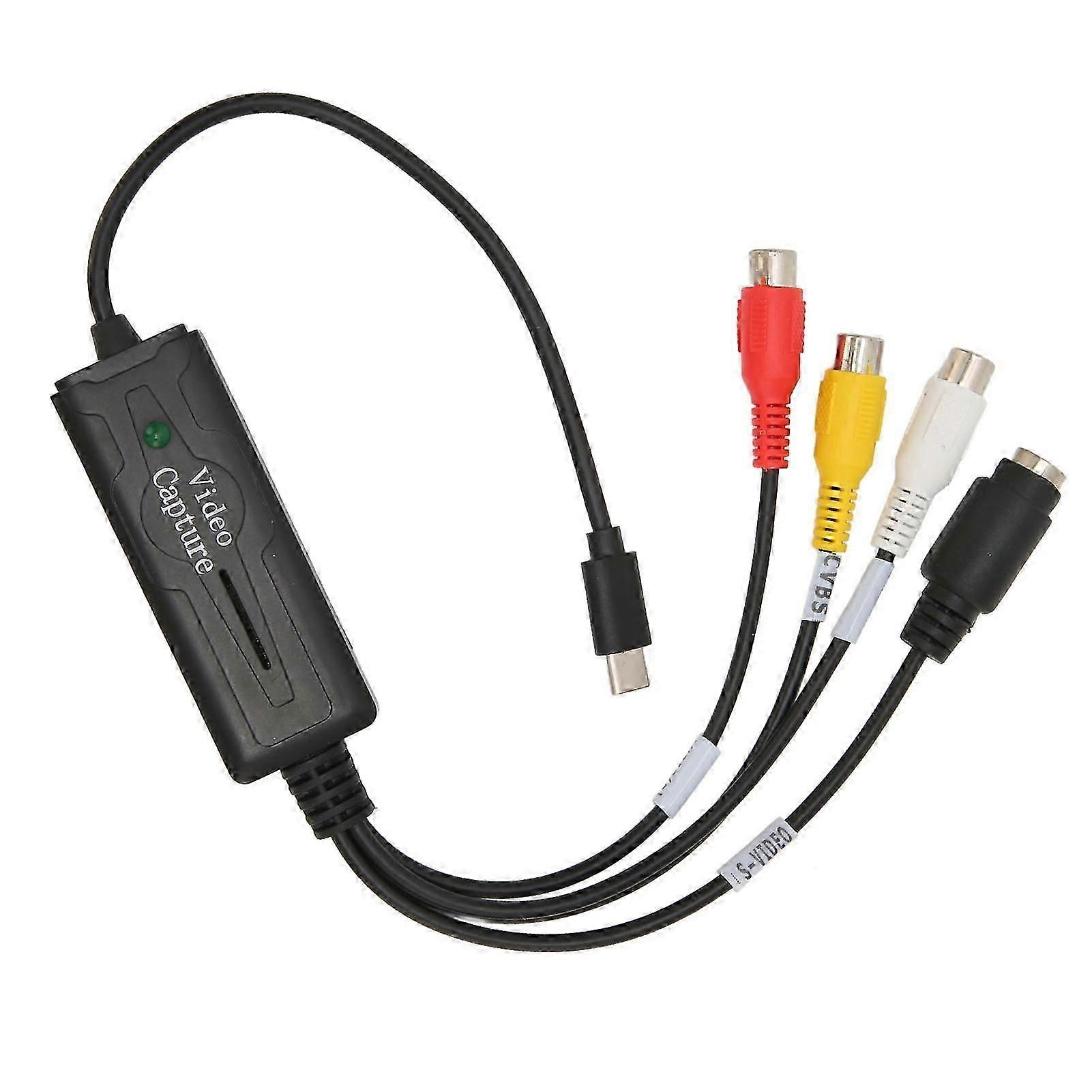 Type C Sound Video Capture Card Rca To Usb Converter Adapter For Vista Xp For Os X For Windows 10 8.1 8 7