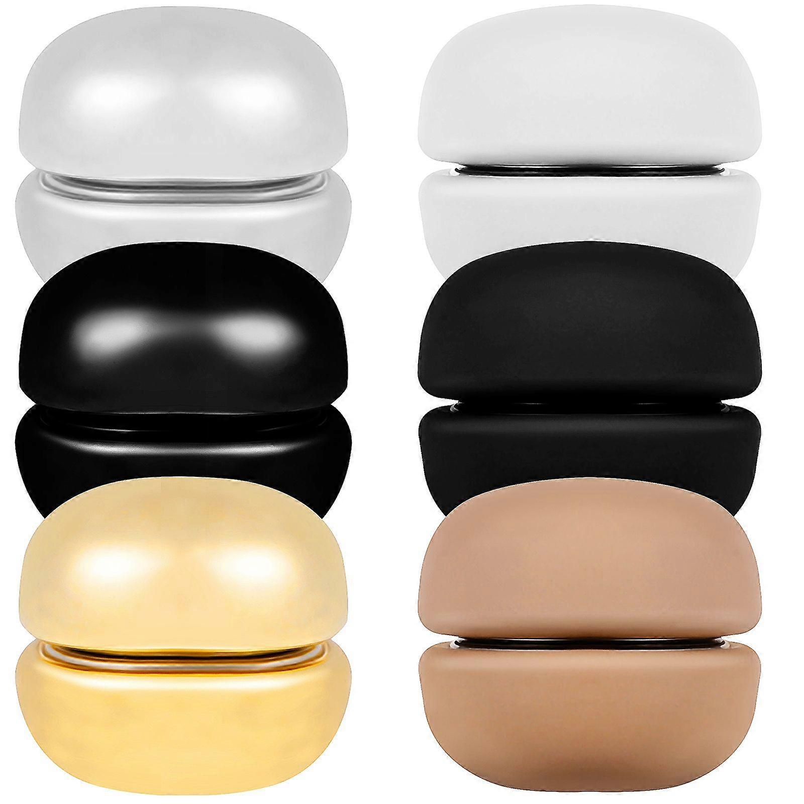 6 Pairs Magnetic Clasps Hijab Magnets Round Magnets Closure Shawl Pin Clothing Magnets