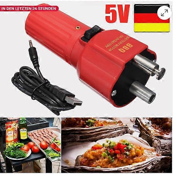Grill Motor with USB for Mangal / Shashlik skewer turner, skewer attachment, rotating spit