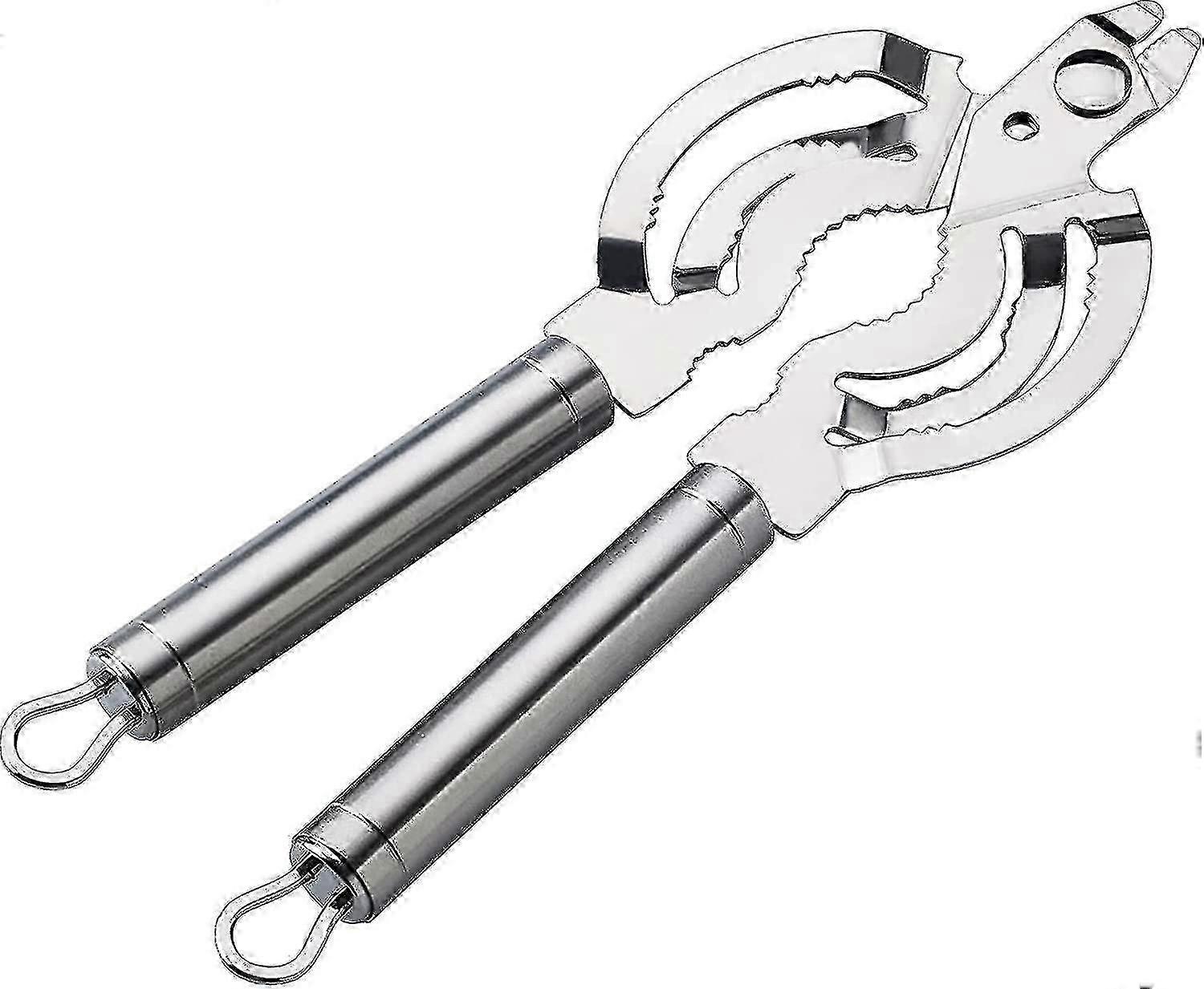 Stainless Steel Lid Opener, Lid And Jar Opener With Ergonomic Handle Professional Jar And Bottle Ope