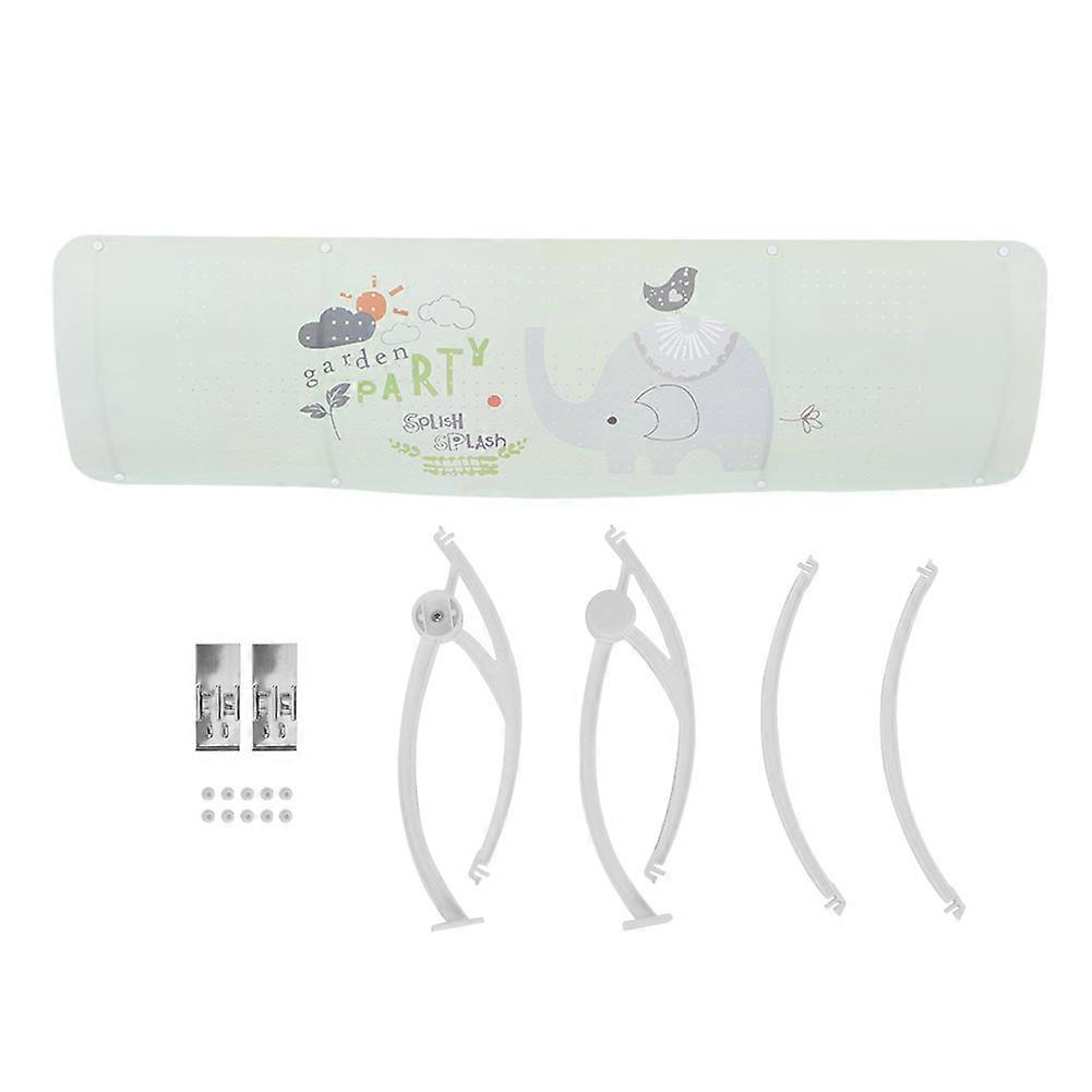 Anti Wind Air Conditioning Wind Shield Cover Air Conditioning Deflector Baffle Home Use(Elephant Pattern )