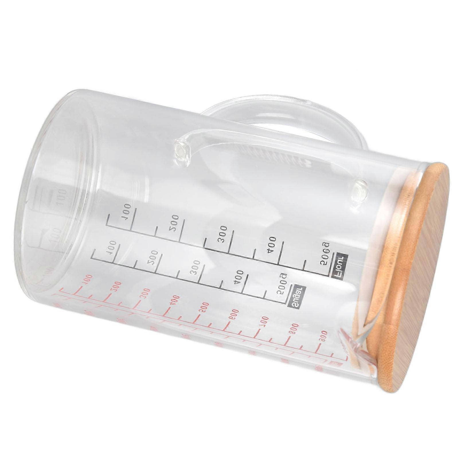 Glass Measuring Cup 1000ml Borosilicate Clear Scale V Nozzle