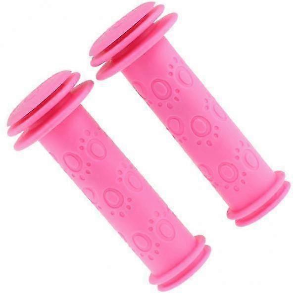 2xkids Childs Bicycle Handlebar Grip Non Slip Rubber Handle Bar Grips Rose Red