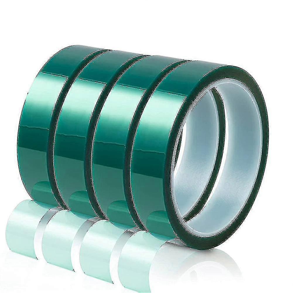 Heat Resistant Masking Tape For Protecting Electronic Products Electric Motor Solder Painting, 4 Rolls Of Multi-Purpose Applications Polyester High