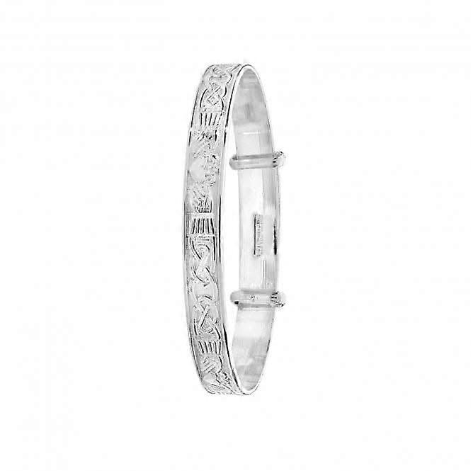 Acotis Silver Babies Celtic Expandable Bangle G4405