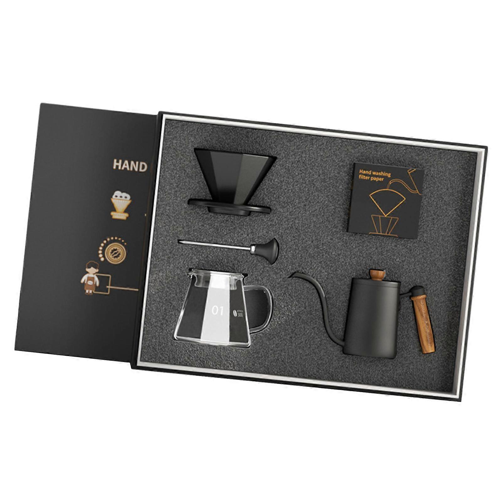 Pour Over Coffee Maker Set, Set, Filters Server Coffee Grinder Coffee Pot, Pour