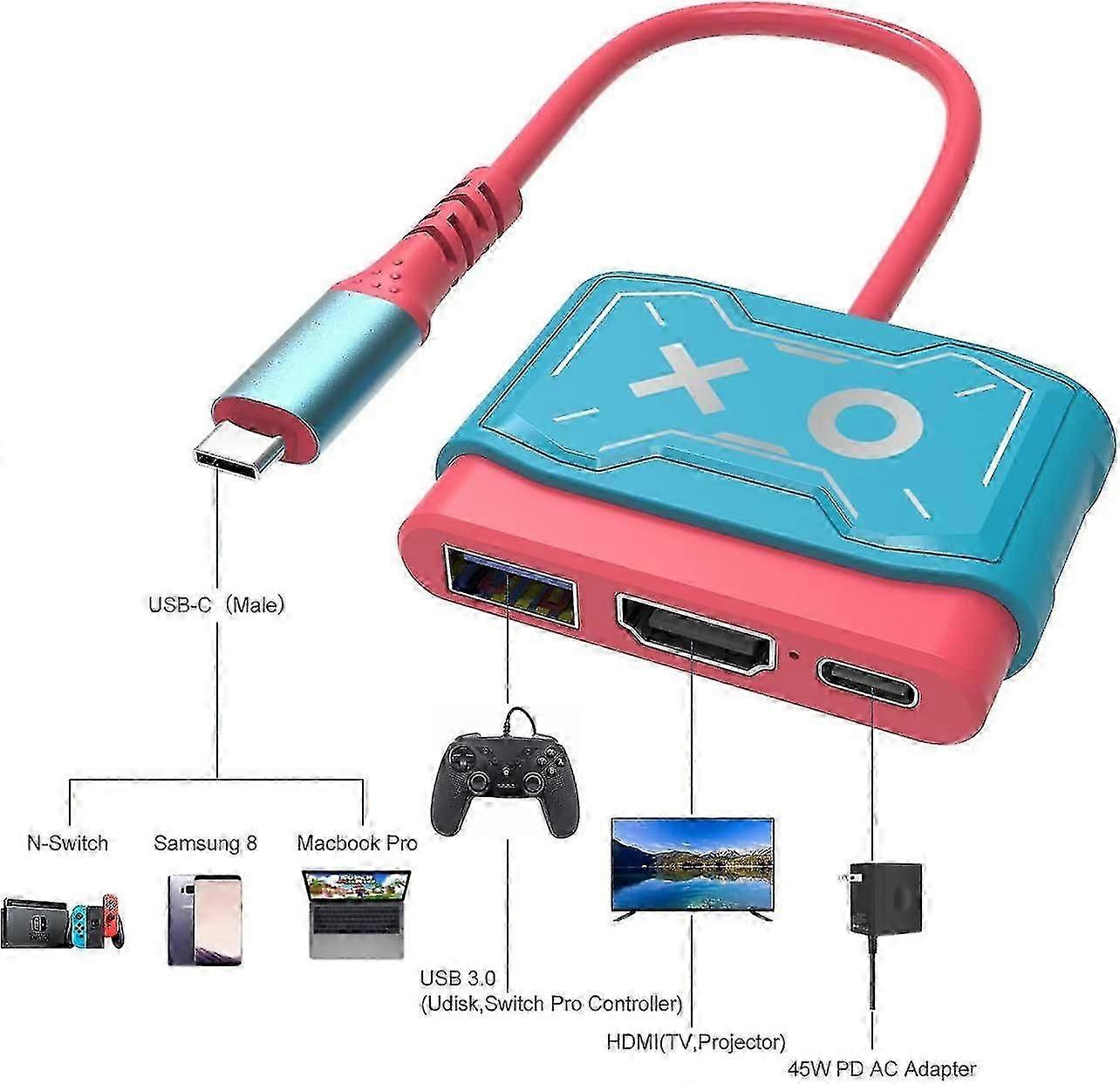 Portable Mini 4k Hd Video Converter Compatible With Switch/ Switch Oled