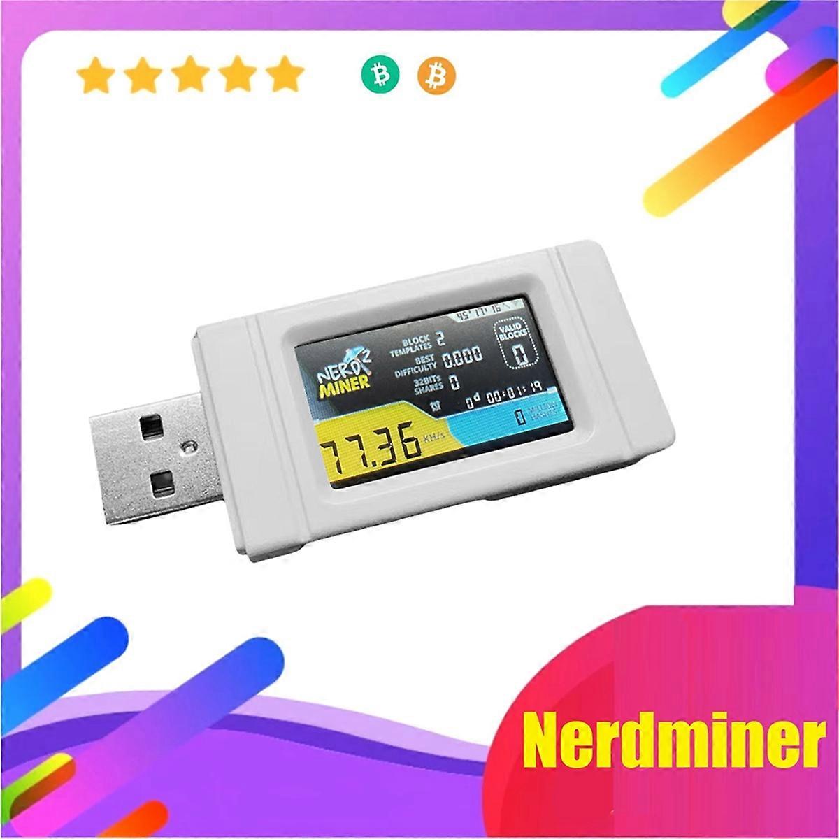 Nerdminer USB Miner with Color Screen BTC Solo Lottery Mining Miner |  Fruugo NO