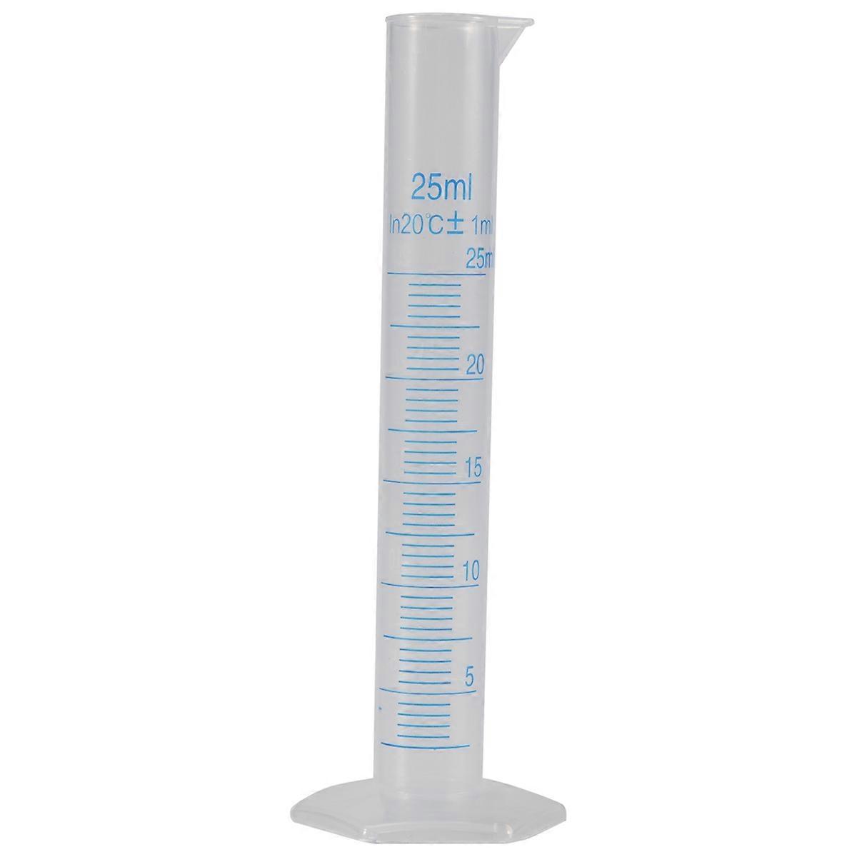 Measuring Cylinder Plastic Graduated Tube Tool for Lab(25Ml)