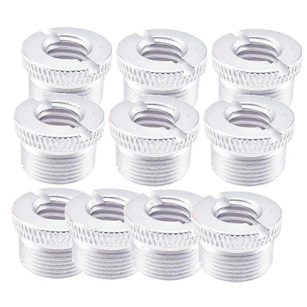 10PCS Microphone Screw Adapter 3/8In to 5/8In Male Mic Thread Screw Mic Mount Mic Stand Accessories
