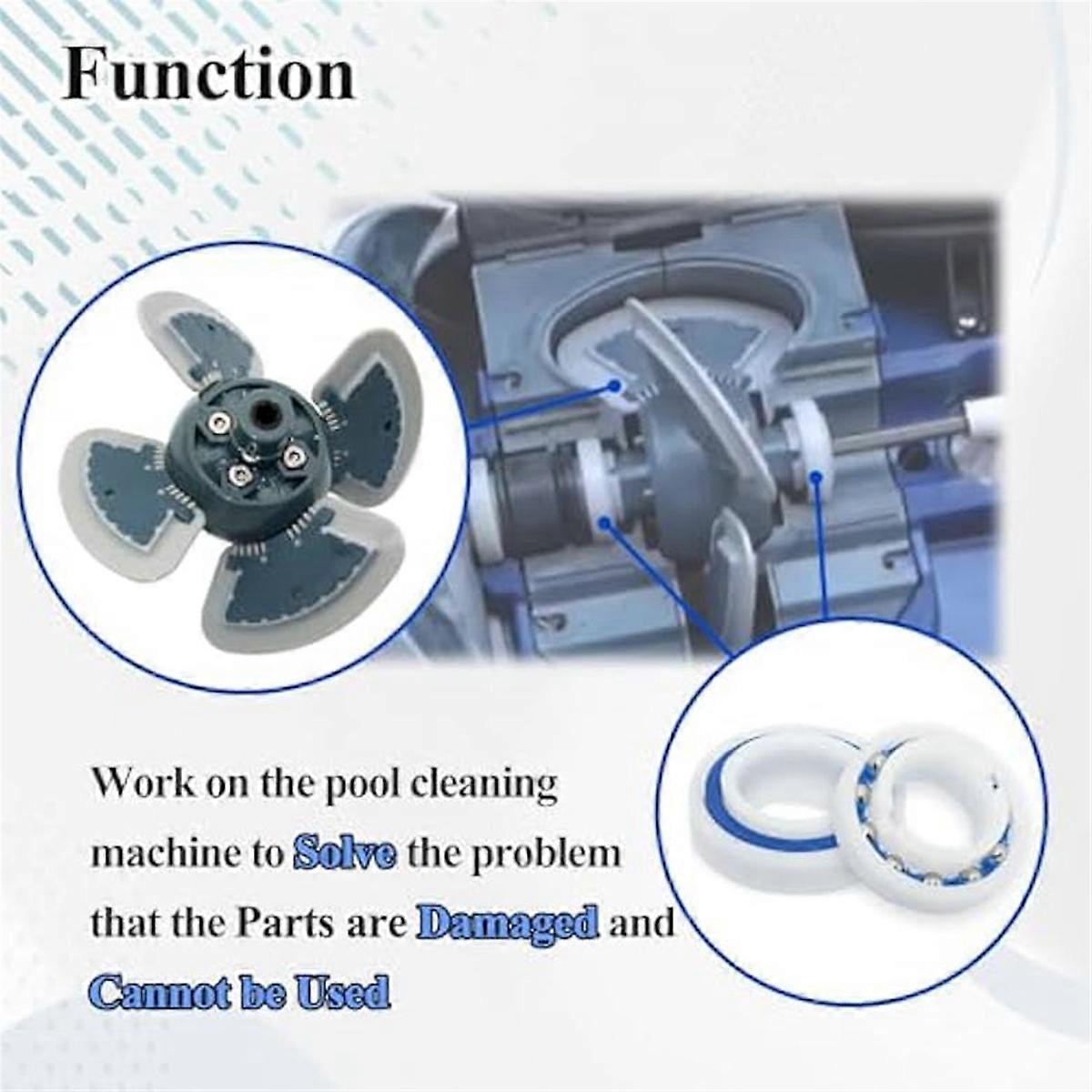 R0524900 Cleaner Engine Replacement for MX6/MX8 Pool Suction Cleaner, with Rollers on Both Sides