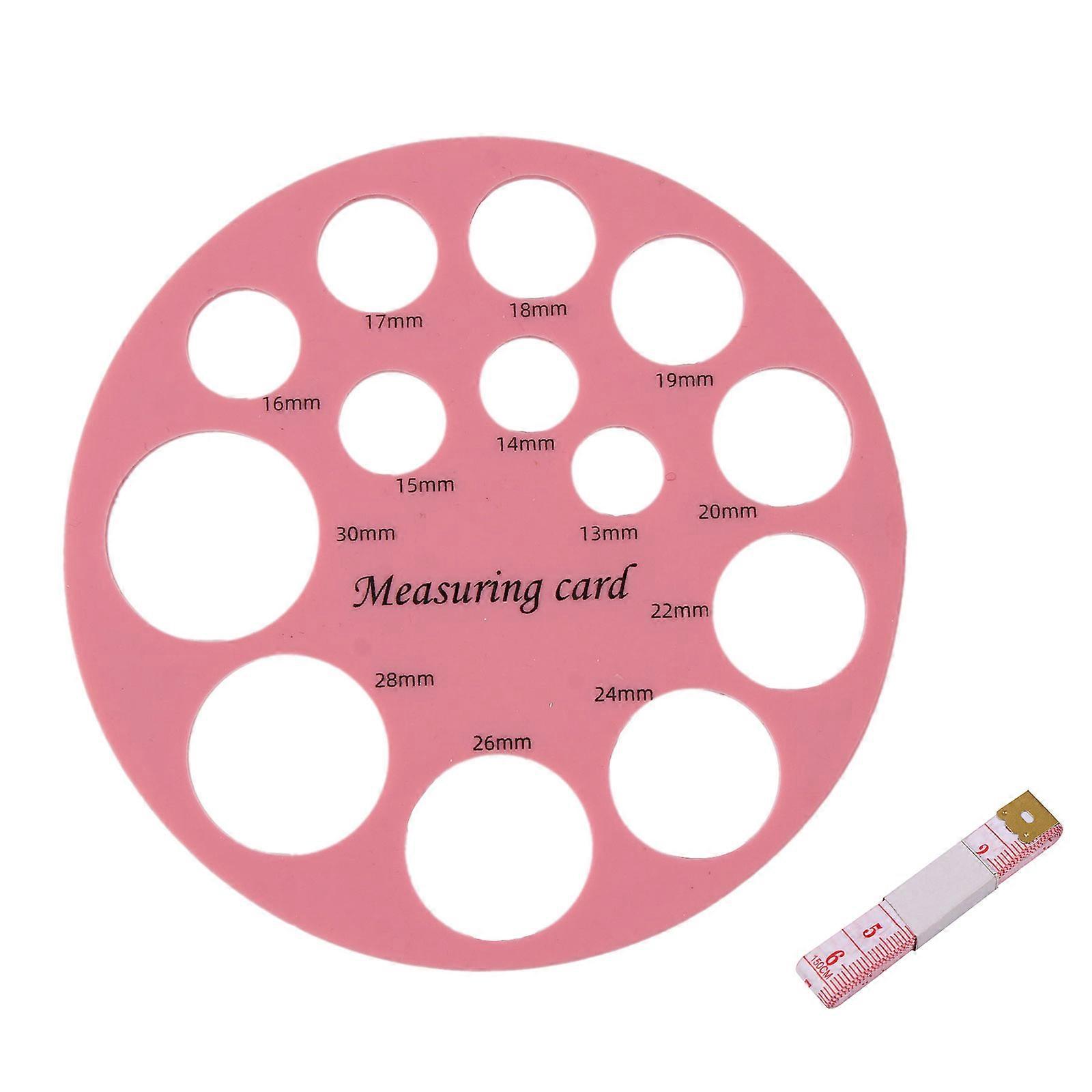 Breast Pump Flange Sizing Tool Nipple Ruler Nipple Measuring Card Soft Silicone Nipple Ruler Breast Pump Flange Ruler Pink