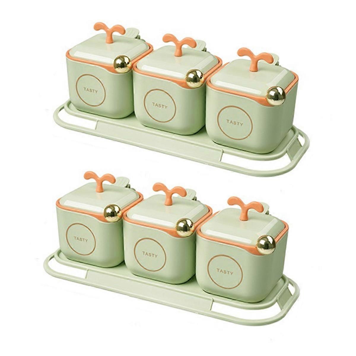Seasoning Box ,Seasoning Jar Set With Lid Comes And Seasoning Spoon