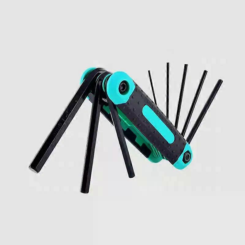 8 in 1 Folding Allen Wrench Set Metric Allen Key Set Tool Or Folding Tamper Proof Torx Key Set Portable Star Wrench Kit