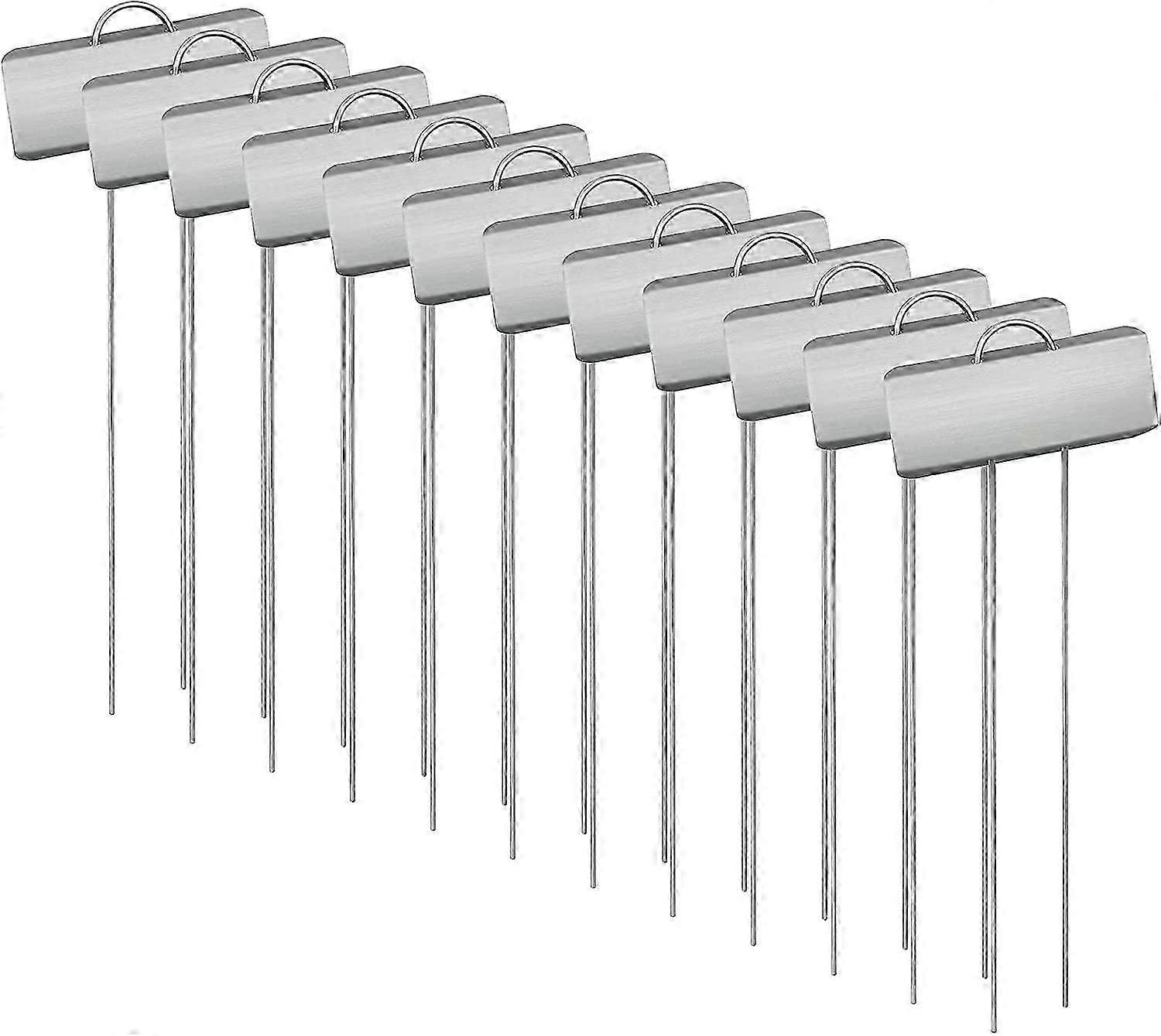 Plant Labels, Plant Label Markers,12 Pcs Metal Garden Labels Durable Rustproof Vegetable Patches(Silver)