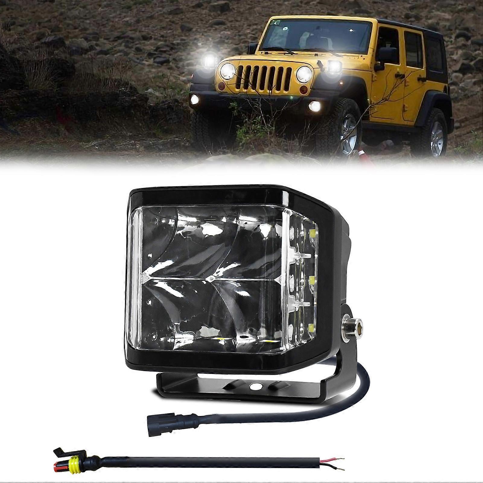 LED work light for trucks 3-sided 100W 6000K IP67 waterproof