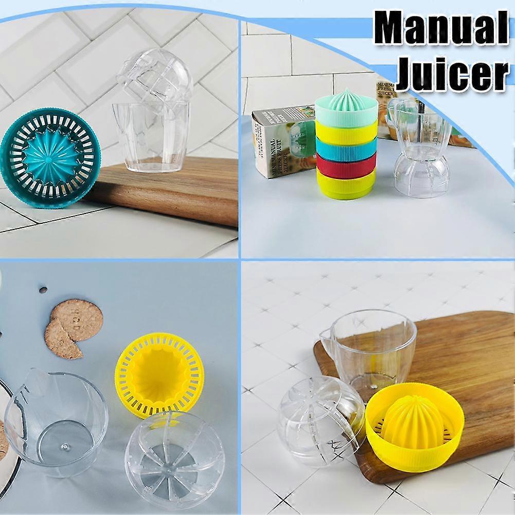 Lemon Squeezer Juicer Lime Citrus Fruit Hand Press Juice Extractor Jug Glass