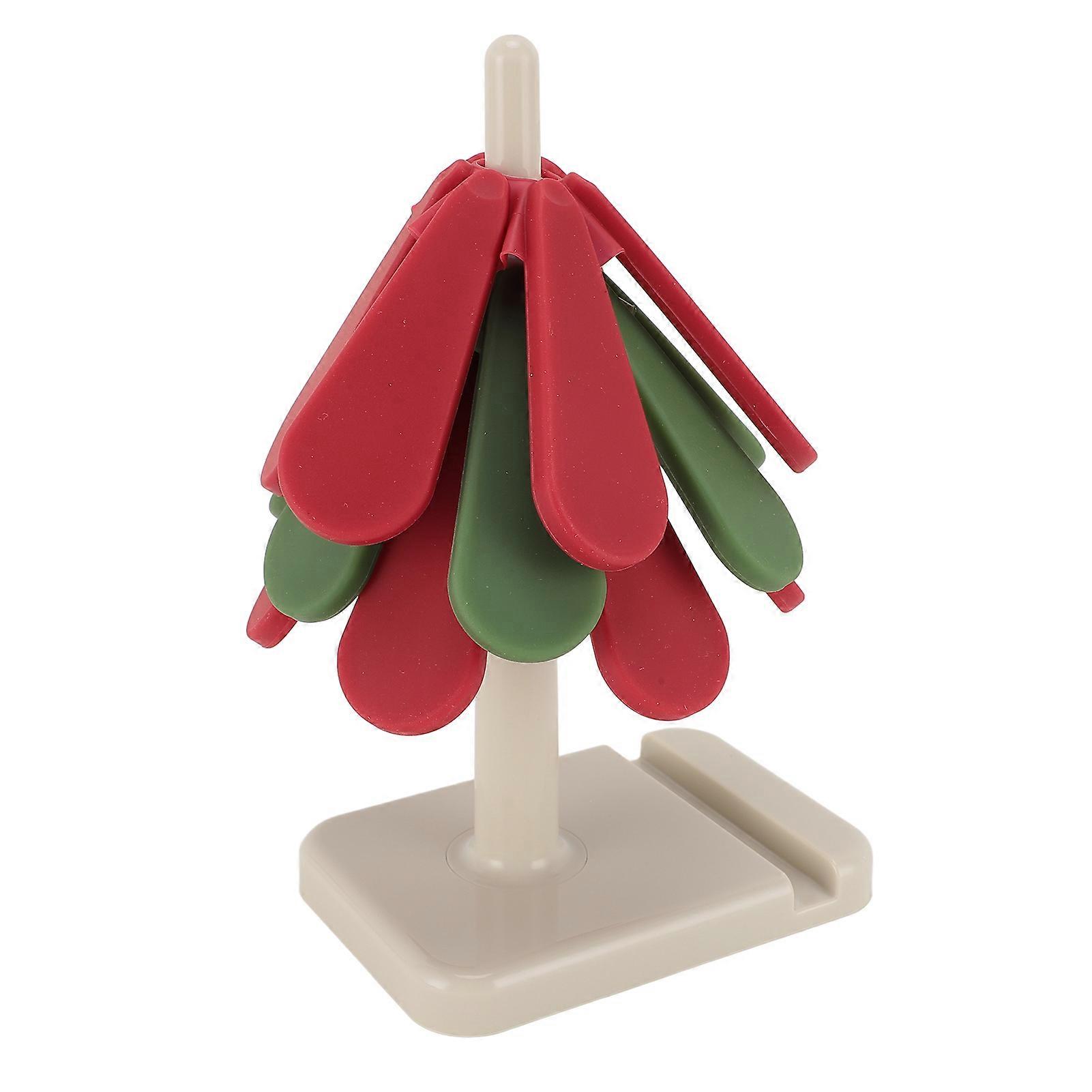 Tree Shape Foldable Silicone Heat Resistant Insulation Mat Coaster