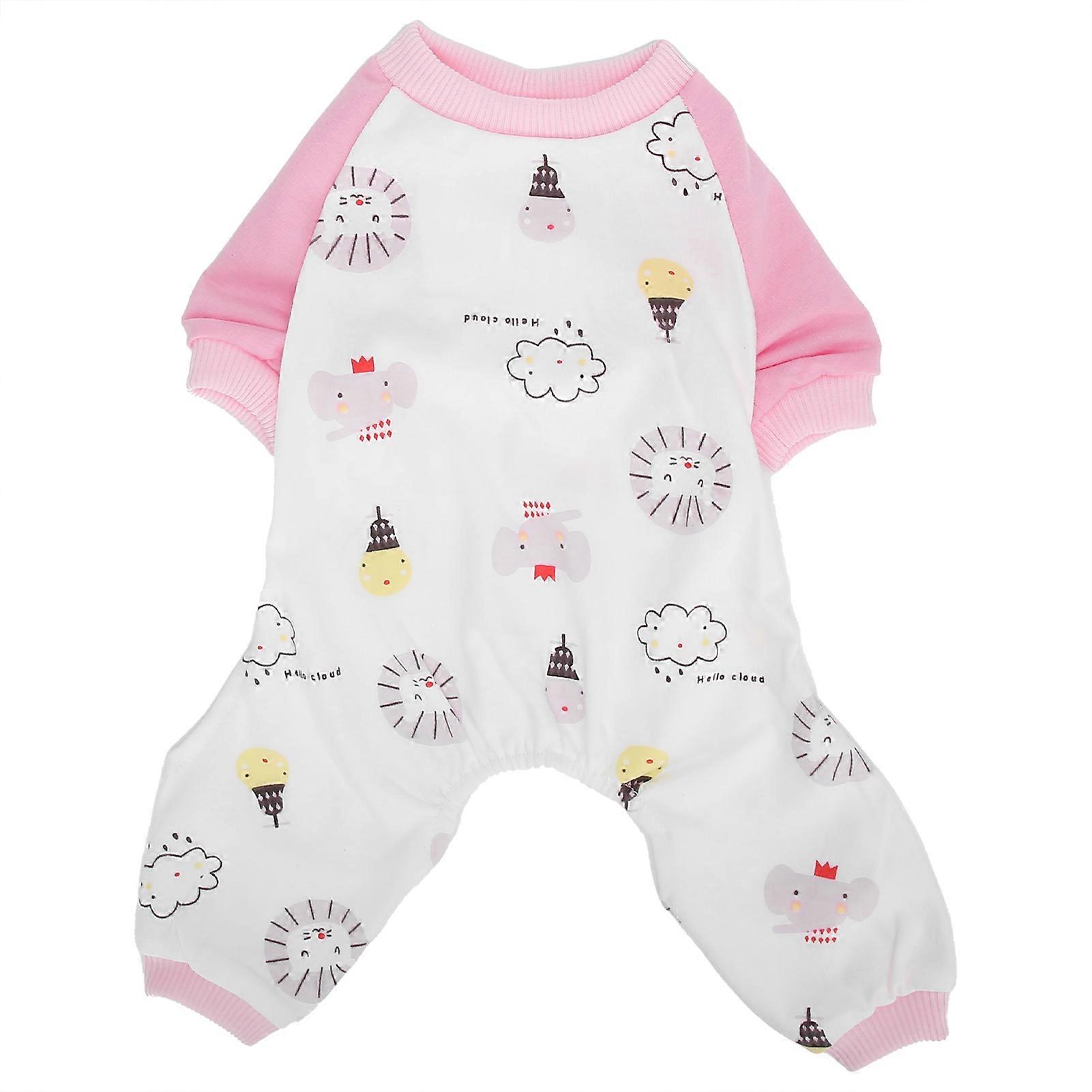 L春夏ペット犬ジャンプスーツSoft服ポリエステル犬ボディスーツ長袖シャツ