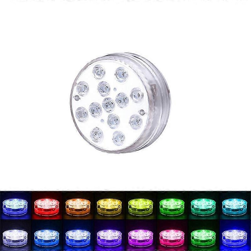 LED Remote Control Diving Light Pool Waterproof Underwater Lamp, Spec: 8.5cm 13 LEDs+RF 21-key Remote Control